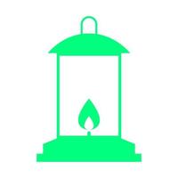 Camp light on white background vector