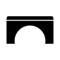 Bridge on white background vector