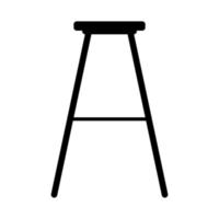 Bar stool on white background vector