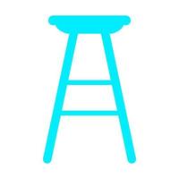 Bar stool on white background vector