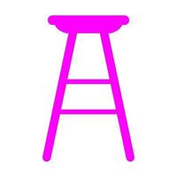 Bar stool on white background vector