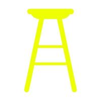 Bar stool on white background vector