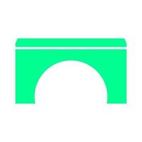 Bridge on white background vector