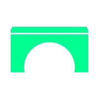 Bridge on white background vector