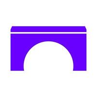 Bridge on white background vector