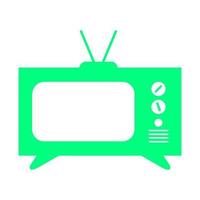 Television on white background vector