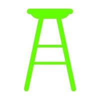 Bar stool on white background vector