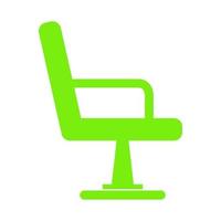 Barber chair on white background vector