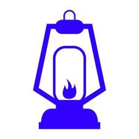Camp light on white background vector