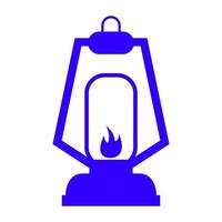 Camp light on white background vector