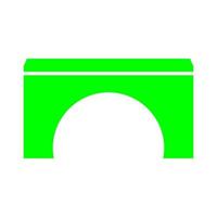 Bridge on white background vector
