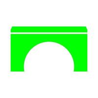 Bridge on white background vector