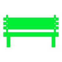 Bench on white background vector