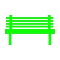 Bench on white background vector