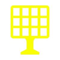 Solar panel on white background vector