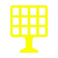 Solar panel on white background vector