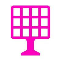 Solar panel on white background vector