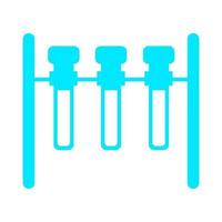 Test tube on white background vector