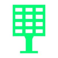 Solar panel on white background vector