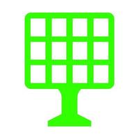 Solar panel on white background vector