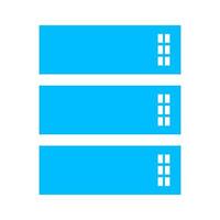 Server illustrated on a white background vector