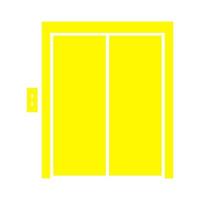 Elevator illustrated on a white background vector