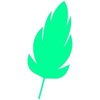 Feather illustrated on a white background vector