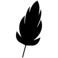 Feather illustrated on a white background vector