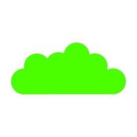 Cloud on white background vector