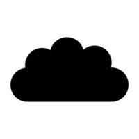 nube sobre fondo blanco vector