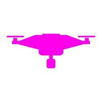 Drone illustrated on a white background vector
