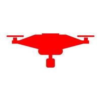 Drone illustrated on a white background vector