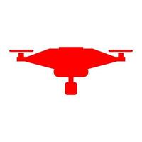 Drone illustrated on a white background vector