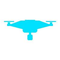 Drone illustrated on a white background vector
