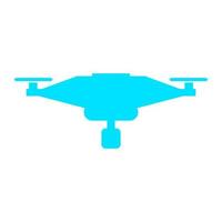 Drone illustrated on a white background vector