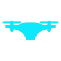 Drone illustrated on a white background vector