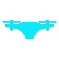 Drone illustrated on a white background vector