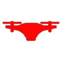 Drone illustrated on a white background vector