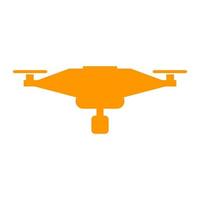 Drone illustrated on a white background vector