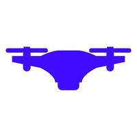 Drone illustrated on a white background vector