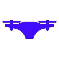 Drone illustrated on a white background vector