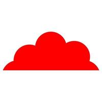 Cloud on white background vector