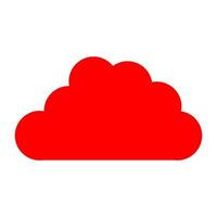 Cloud on white background vector