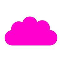 Cloud on white background vector