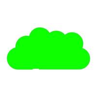 Cloud on white background vector