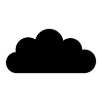 Cloud on white background vector