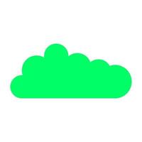 Cloud on white background vector