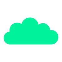 Cloud on white background vector