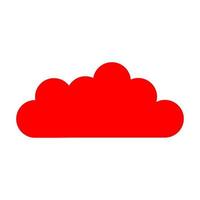 Cloud on white background vector