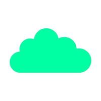 Cloud on white background vector
